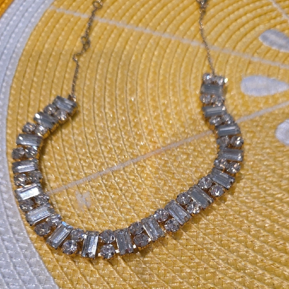 BaubleBar Silver and Crystal Necklace